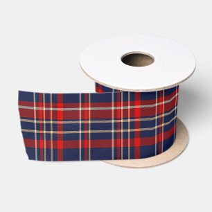 Ruban En Satin Ruban bleu, rouge et blanc riche