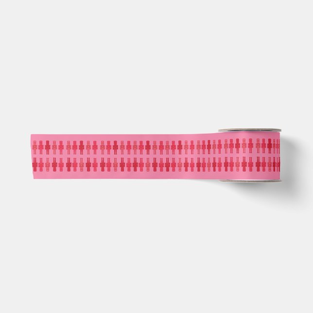 Ruban En Satin Ruban Casse-Noisette Rose (Devant)