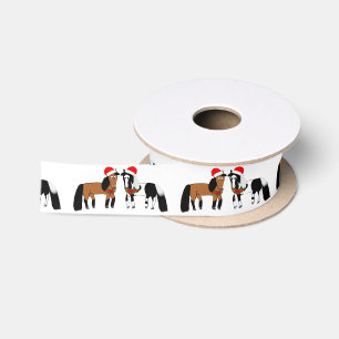 Ruban En Satin Ruban Cheval de Noël