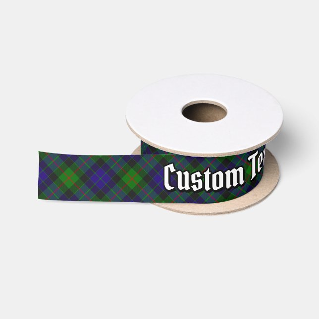Ruban En Satin Ruban Clan Gunn Tartan Satin (Bobine)