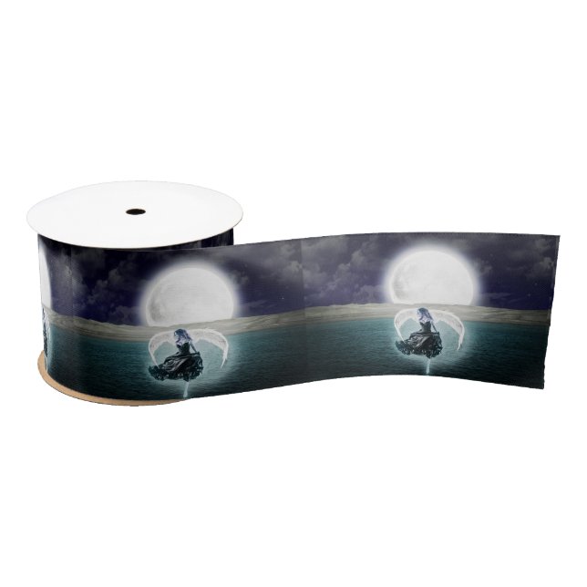 Ruban En Satin ruban d'ange de la lune goth (Bobine)