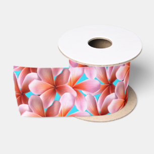 Ruban En Satin Ruban d'artisanat rose Plumeria