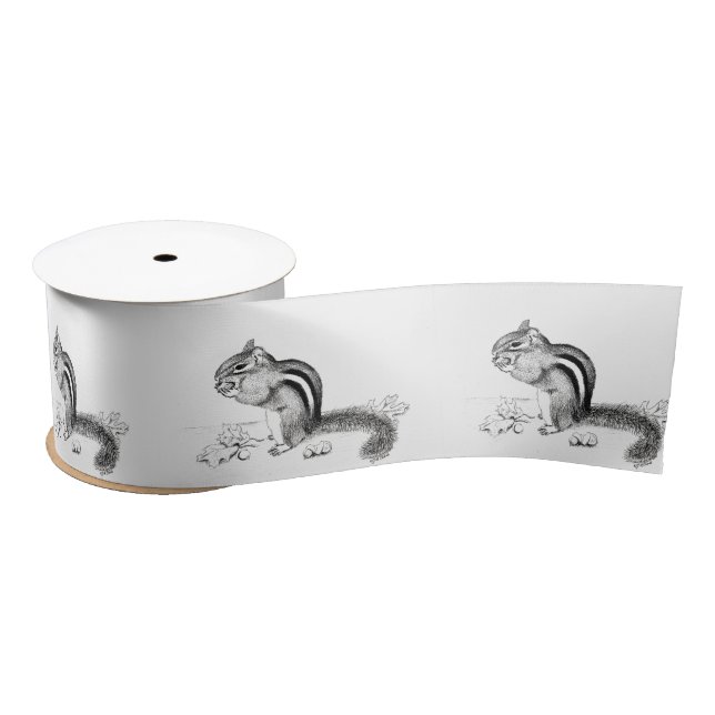 Ruban En Satin ruban de chipmunk (Bobine)