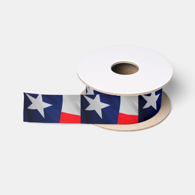 Ruban En Satin Ruban de drapeau d'état du Texas (Bobine)