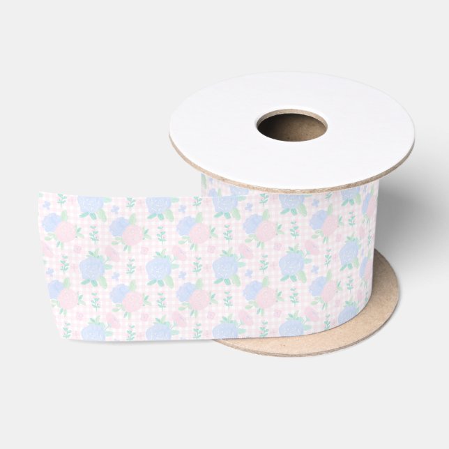Ruban En Satin Ruban de fleurs florales primitives (Bobine)
