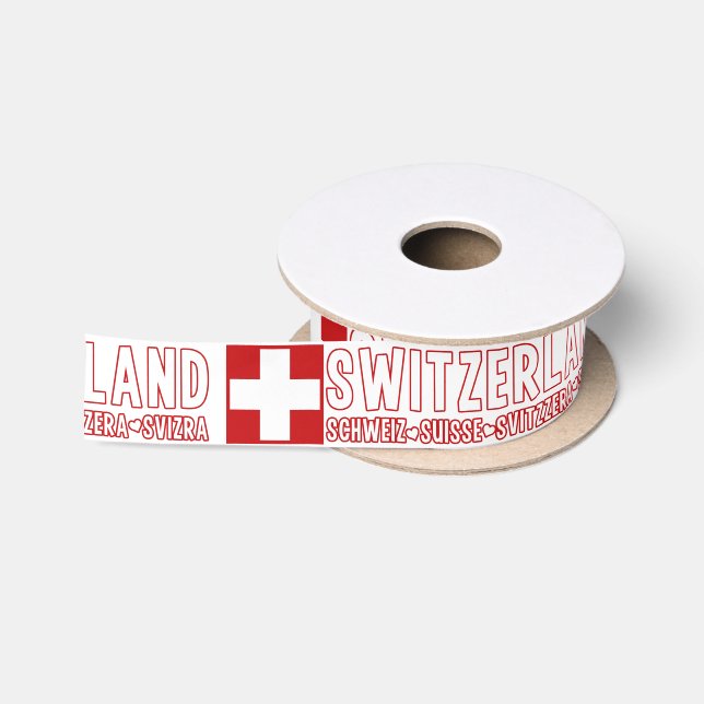 Ruban En Satin Ruban de la SUISSE (Bobine)
