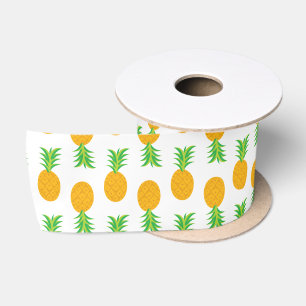 Ruban En Satin Ruban de motif d'ananas d'amusement