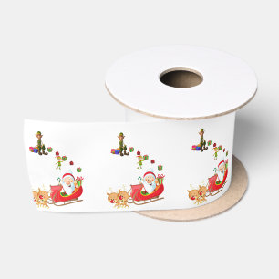 Ruban En Satin Ruban de Noël, Elf