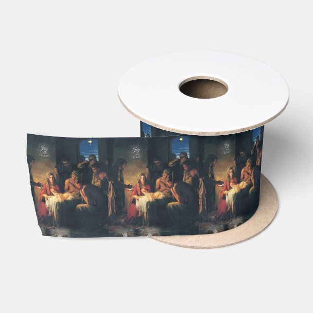 Ruban En Satin Ruban de Noël, Jésus Christ de Noël (Bobine)