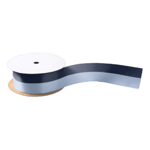 Ruban En Satin Ruban de satin bleu ciel doux et bleu foncé
