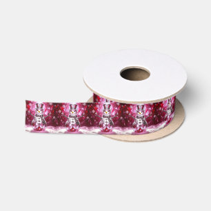 Ruban En Satin Ruban de satin de vacances flocons de neige bonhom
