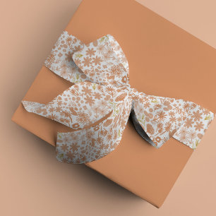 Ruban En Satin Ruban de satin floral chic rose