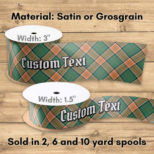 Ruban En Satin Ruban de satin tartan Clan Pollock