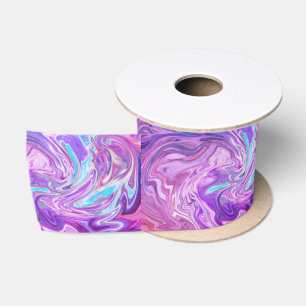Ruban En Satin ruban de tourbillons rose bleu et violet