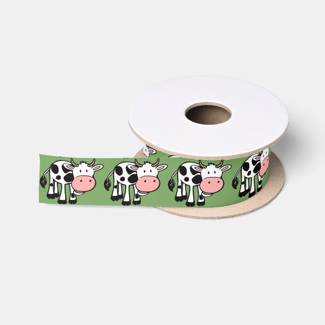 Ruban En Satin ruban de vaches de campagne (Bobine)