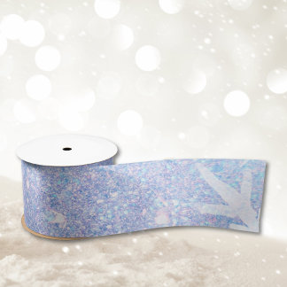 Ruban En Satin Ruban d'hiver pour les cadeaux de Noël