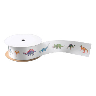 Ruban En Satin Ruban Dinosaures | Parti Popobell