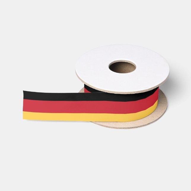 Ruban En Satin Ruban drapeau allemand (Bobine)