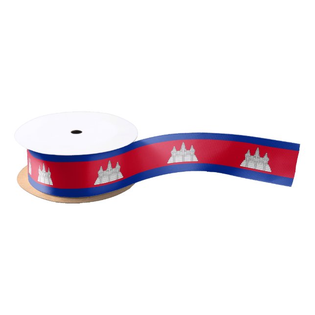 Ruban En Satin Ruban du drapeau cambodgien (Bobine)