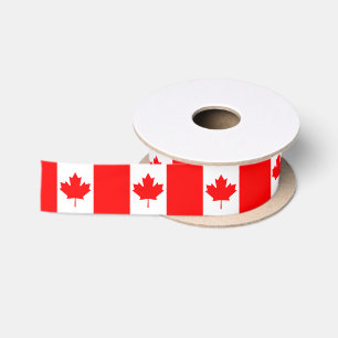 Ruban En Satin ruban du drapeau canadien