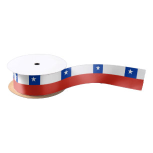 Ruban En Satin Ruban du drapeau chilien