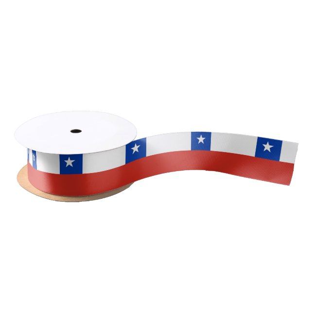 Ruban En Satin Ruban du drapeau chilien (Bobine)