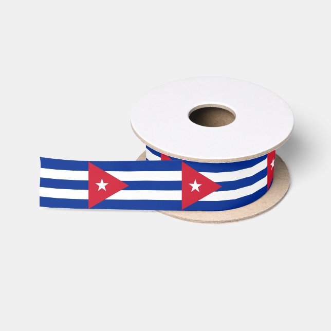 Ruban En Satin Ruban du drapeau cubain (Bobine)