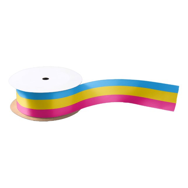 Ruban En Satin Ruban du drapeau de la fierté de la transexualité (Bobine)