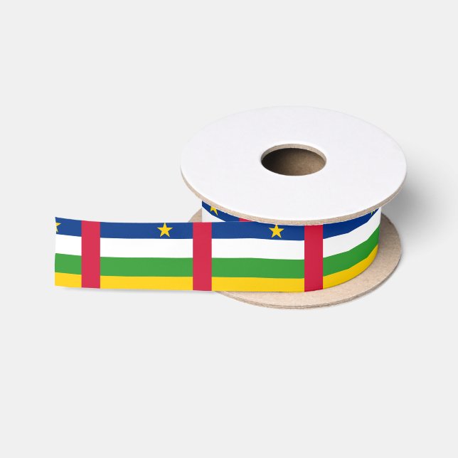 Ruban En Satin Ruban du drapeau de l'Afrique centrale (Bobine)