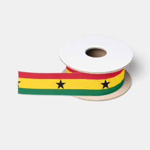 Ruban En Satin Ruban du drapeau du Ghana
