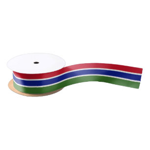 Ruban En Satin Ruban du drapeau gambien