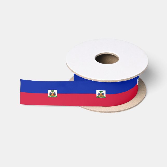 Ruban En Satin Ruban du drapeau haïtien (Bobine)
