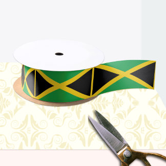 Ruban En Satin Ruban du drapeau jamaïcain, mode jamaïcaine /sport