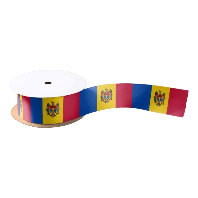 Ruban En Satin Ruban du drapeau moldave (Bobine)