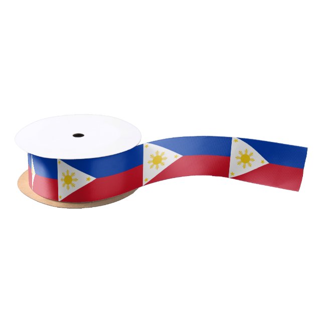 Ruban En Satin Ruban du drapeau philippin (Bobine)