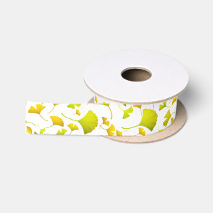 Ruban En Satin Ruban feuille de Ginkgo