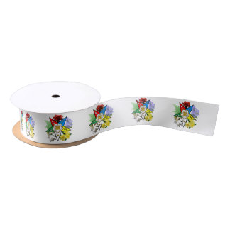 Ruban En Satin Ruban floral d'étoile orientale