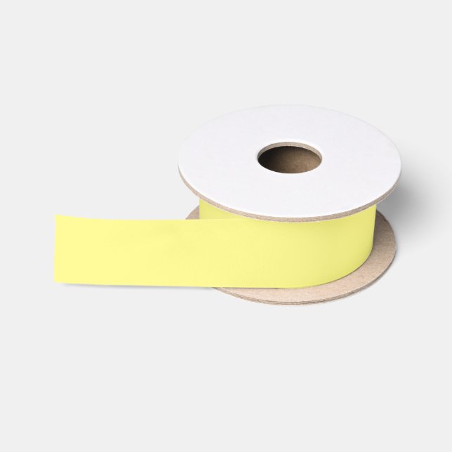 Ruban En Satin Ruban jaune Pastel Satin (Bobine)