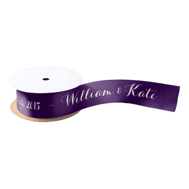 Ruban En Satin Ruban mariage personnalisé choisir le ruban couleu (Bobine)
