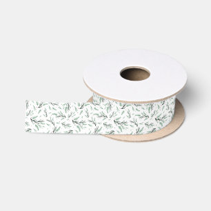 Ruban En Satin Ruban Motif de la branche de pin