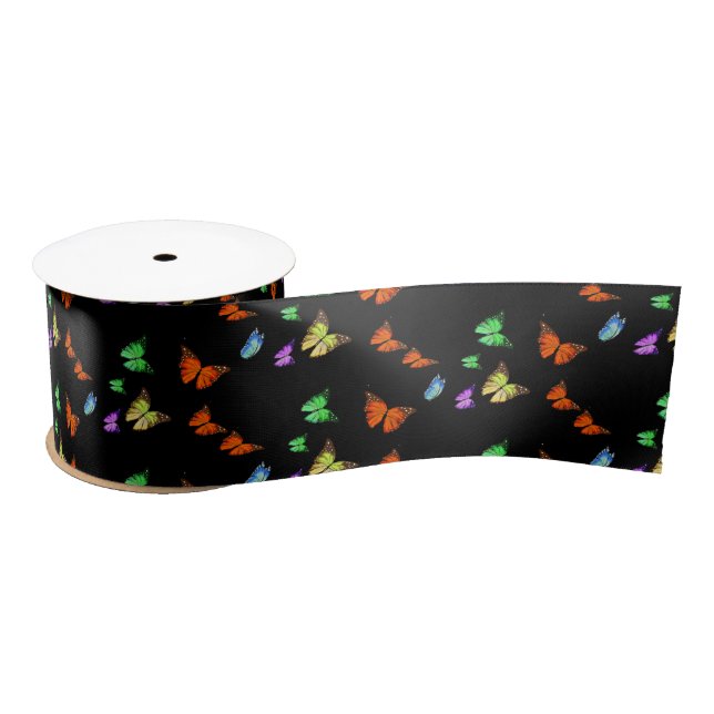 Ruban En Satin Ruban Papillons volants - Choisir la couleur (Bobine)
