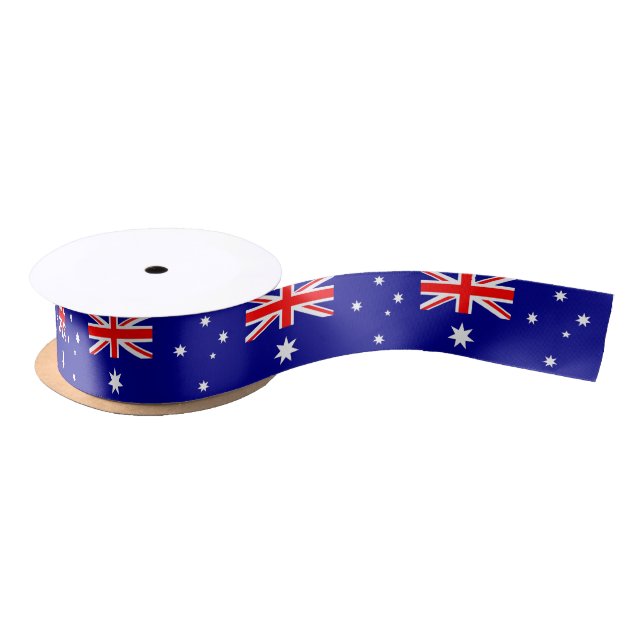 Ruban En Satin Ruban patriotique avec drapeau de l'Australie (Bobine)