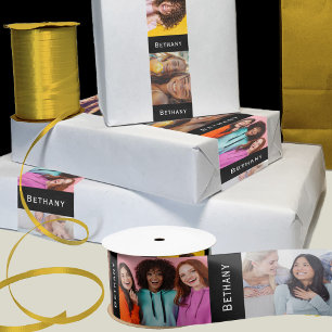 Ruban En Satin Ruban photo de nom personnalisé