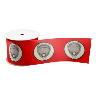 Ruban En Satin Ruban rouge satin de Lacrosse Goalie