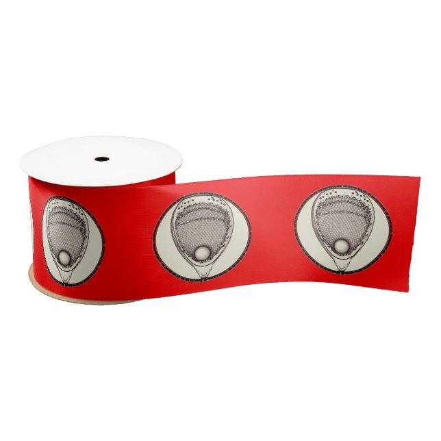 Ruban En Satin Ruban rouge satin de Lacrosse Goalie (Bobine)
