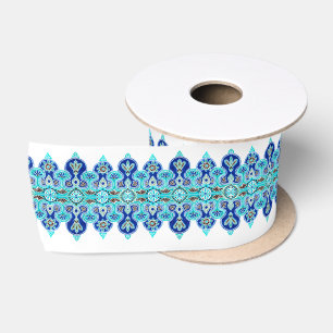 Ruban En Satin Ruban Satin bleu et turquoise