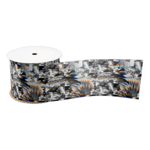 Ruban En Satin Ruban satin d'attaque arc-en-ciel