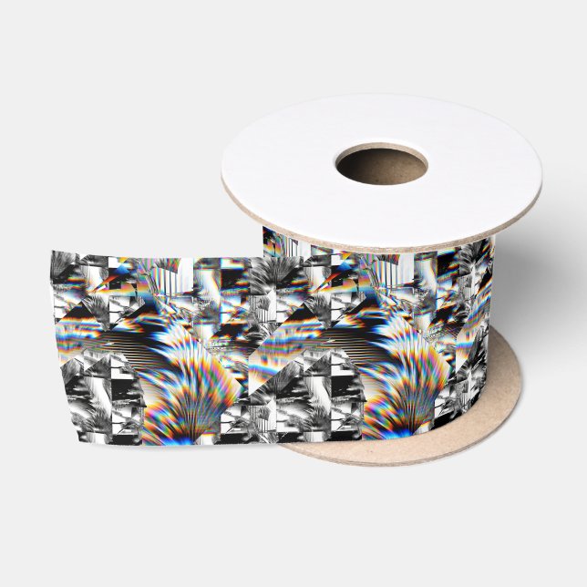 Ruban En Satin Ruban satin d'attaque arc-en-ciel (Bobine)