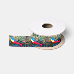Ruban En Satin ruban satin de sirène à queue rouge sous-marin