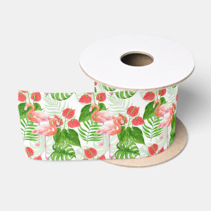 Ruban En Satin Ruban satin Flamant rose